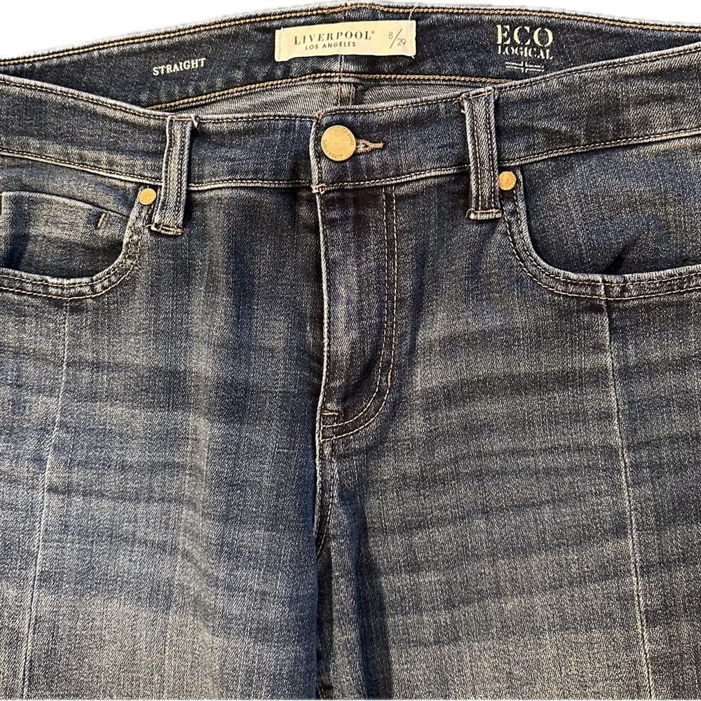 Liverpool Women's Size 8/29 Dark Blue Straight Leg Jeans